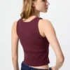 Geribde cropped Bh-top voor dames