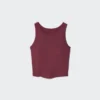 Geribde cropped Bh-top voor dames