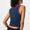 Geribde cropped Bh-top voor dames | Ringer