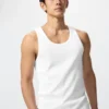 Geribde tanktop voor heren in Dry Color