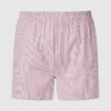 Geweven herenboxershorts | Gestreepte