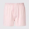 Geweven herenboxershorts | Gestreepte