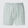 Geweven herenboxershorts | Gestreepte