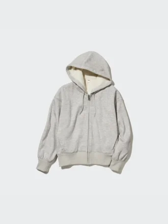 HEATTECH-hoodie met volledige ritssluiting en fleecevoering voor dames