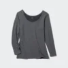 HEATTECH katoen T-shirt voor dames | Extra warm | Ronde hals