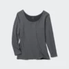 HEATTECH katoen T-shirt voor dames | Extra warm | Ronde hals
