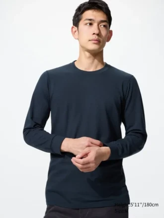 HEATTECH katoen T-shirt voor heren | Extra warm