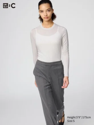 HEATTECH-t-shirt van kasjmiermix voor dames | Extra warm