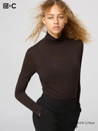 HEATTECH-t-shirt van kasjmiermix voor dames | Extra warm | Koltrui