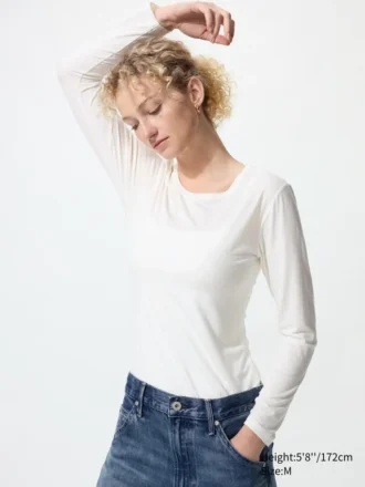 HEATTECH-T-shirt voor dames