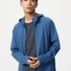 Heren DRY-EX UV-beschermende Hoodie met doorlopende rits