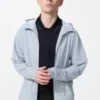 Heren DRY-EX UV-beschermende Hoodie met doorlopende rits