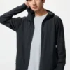 Heren DRY-EX UV-beschermende Hoodie met doorlopende rits