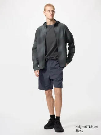 Heren DRY-EX UV-beschermende Hoodie met volledige ritssluiting | Print