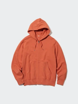 Heren-Hoodie met capuchon en doorlopende rits