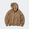 Heren-Hoodie met capuchon en doorlopende rits