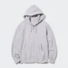 Heren-Hoodie met capuchon en doorlopende rits