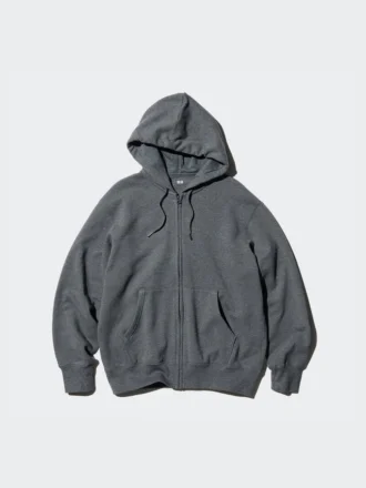 Heren-Hoodie met capuchon en doorlopende rits