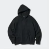 Heren-Hoodie met capuchon en doorlopende rits