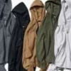 Heren-Hoodie met capuchon en doorlopende rits