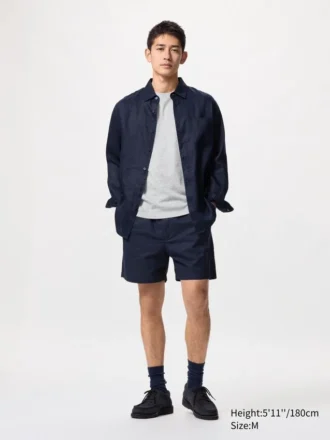 Heren Shorts van linnenmix | 5″
