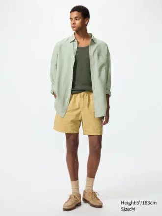 Heren Shorts van linnenmix | 5″