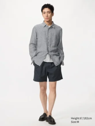 Heren Shorts van linnenmix | 5″