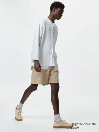 Heren Shorts van linnenmix | 5″