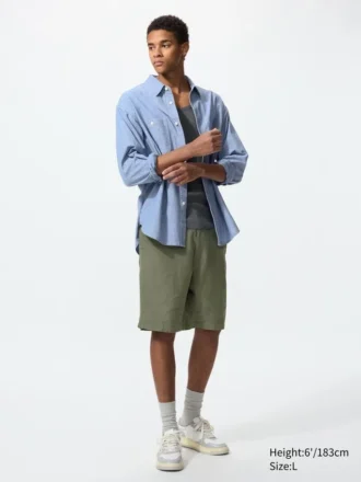 Heren-Shorts van linnenmix | 9,5″