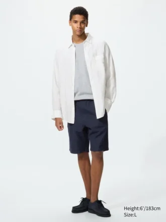 Heren-Shorts van linnenmix | 9,5″