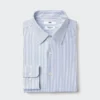 Heren Super Non-Iron Jersey Slim Overhemd | Gestreepte