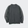 Heren-sweater met longsleeves en streep aan de zijkant