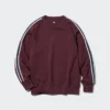 Heren-sweater met longsleeves en streep aan de zijkant