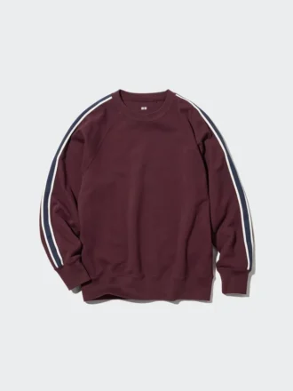 Heren-sweater met longsleeves en streep aan de zijkant