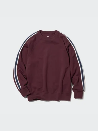 Heren-sweater met longsleeves en streep aan de zijkant