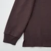 Heren T-shirts met longsleeves en geborstelde jersey en hoge kraag