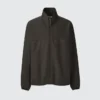 Herenblouson van geborsteld jersey met ritssluiting