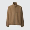 Herenblouson van geborsteld jersey met ritssluiting
