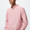 Herenoverhemd van broadcloth | Button-down | Hairline-stof