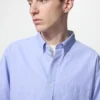 Herenoverhemd van broadcloth | Button-down | Hairline-stof
