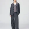 Hoge taille rechte broek voor dames