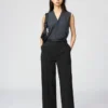 Hoge taille rechte broek voor dames