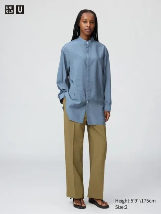Hoge taille rechte broek voor dames