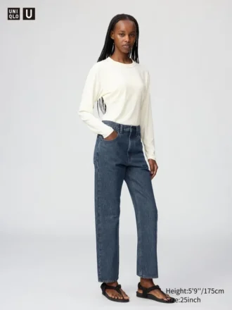 Hoge taille regular jeans voor dames