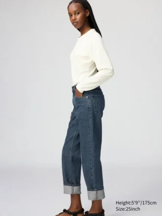 Hoge taille regular jeans voor dames