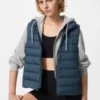 Hoodie met capuchon en doorlopende rits voor dames