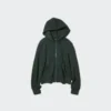 Hoodie met capuchon en doorlopende rits voor dames