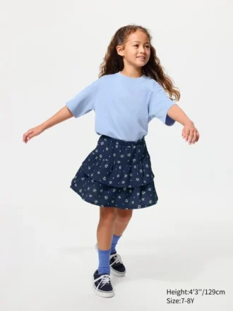 Jersey broekrok voor kinderen | Bloemen
