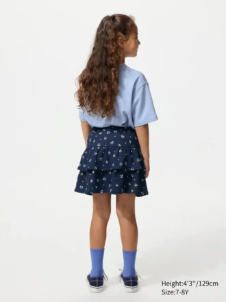 Jersey broekrok voor kinderen | Bloemen