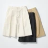 Jersey geplooide lange Shorts voor dames